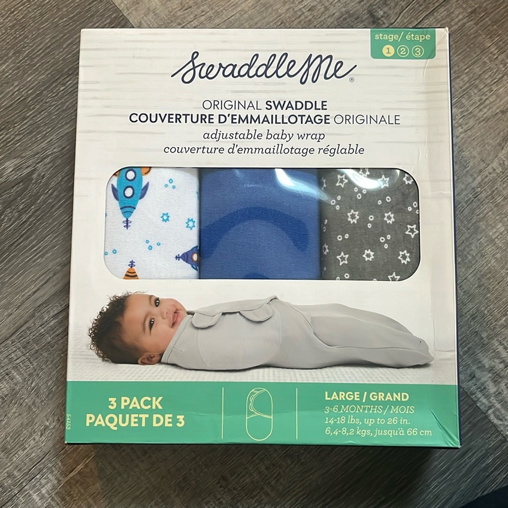 SwaddleMe 3-pack of new baby swaddles